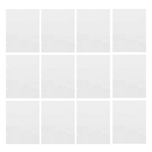 20Pièces PVC Transparent Protège Billets Et Pièces