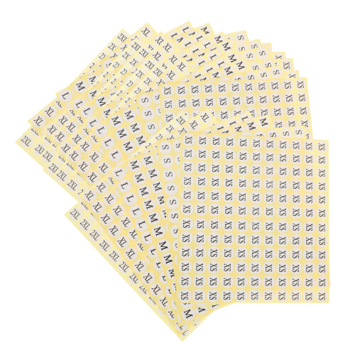 6 Sets Maatlabel Sticker Stickers Kledinglabels