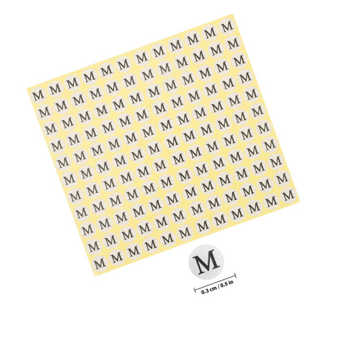 6 Sets Maatlabel Sticker Stickers Kledinglabels 1