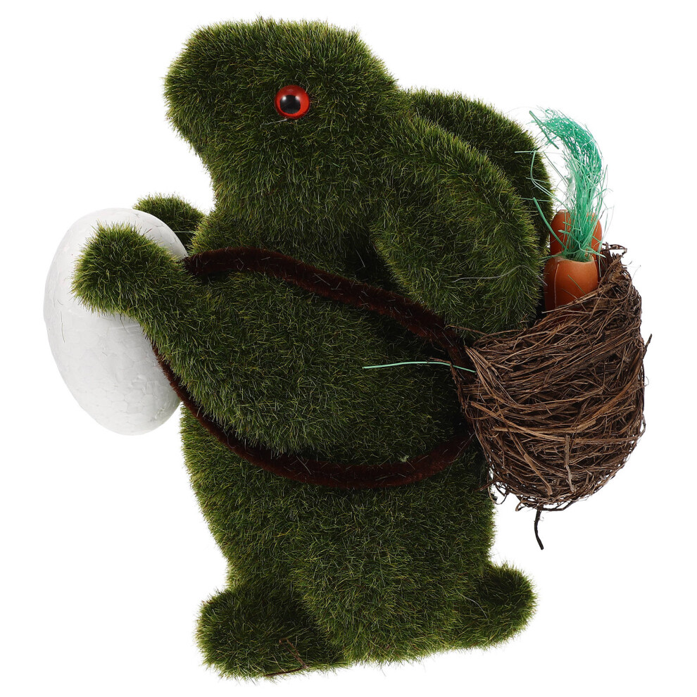 PięKna Figurka ZająCzka Wielkanocnego, RzeźBa KróLika, Dekoracja Domu-image