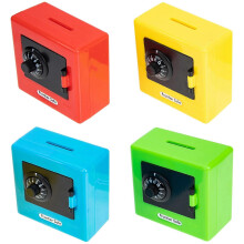 Lot de 4 petites tirelires pour enfants, jouets et tirelires sécurisées pour enfants.