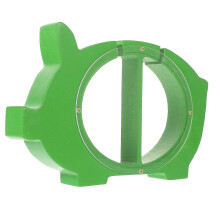 Houtgroene spaarpot in de vorm van een varken, opbergbakje voor munten, transparante spaarpot