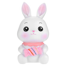 Pot à monnaie de bureau pour enfants, bocal à pièces en forme de lapin, ornement de bureau