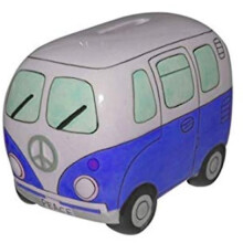 Kleine blaue Wohnmobil-Spardose von Giftworks