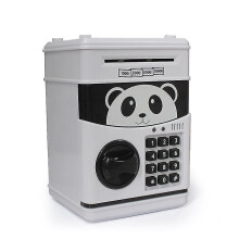 (Negro) Hucha electrónica Hucha Hucha Hucha con contraseña Hucha ATM