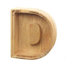 (D)Alcancía con letras de madera