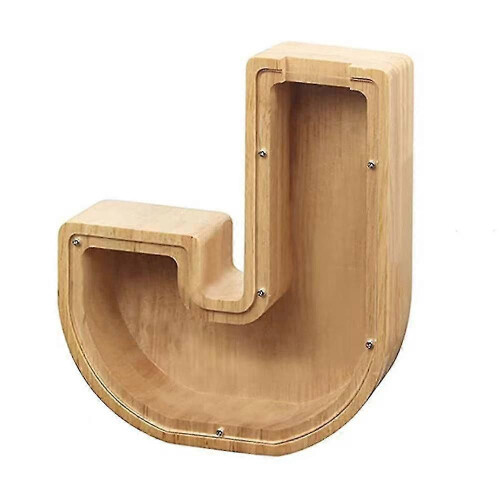 (J)Alcancía de madera con letras