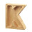 (K)Alcancía de madera con letras 1
