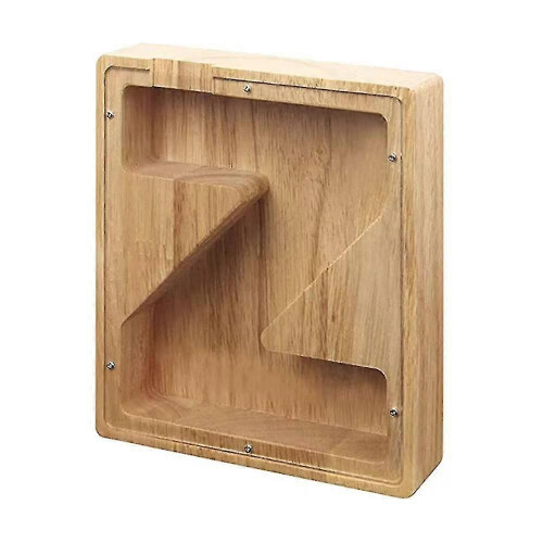 (Z)Alcancía de madera con letras