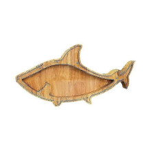 (tiburón) Hucha de madera con forma de animal, caja para ahorrar dinero, regalo para niños, decoración