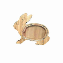 (Conejo) Hucha de madera con forma de animal, caja para ahorrar dinero, regalo para niños, decoración