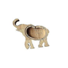 (Elefante) Hucha de madera con forma de animal, caja para ahorrar dinero, regalo para niños, decoración