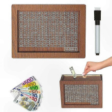 (10.000 euros) Caja de ahorros con número objetivo para la gestión del dinero y los desafíos del efectivo