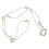 1 Pezzo Collana Antiperdita Con Cristallo 1