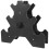 Dumbbell Rack Compact Dumbbell Holder 30.5x30cm Black 5