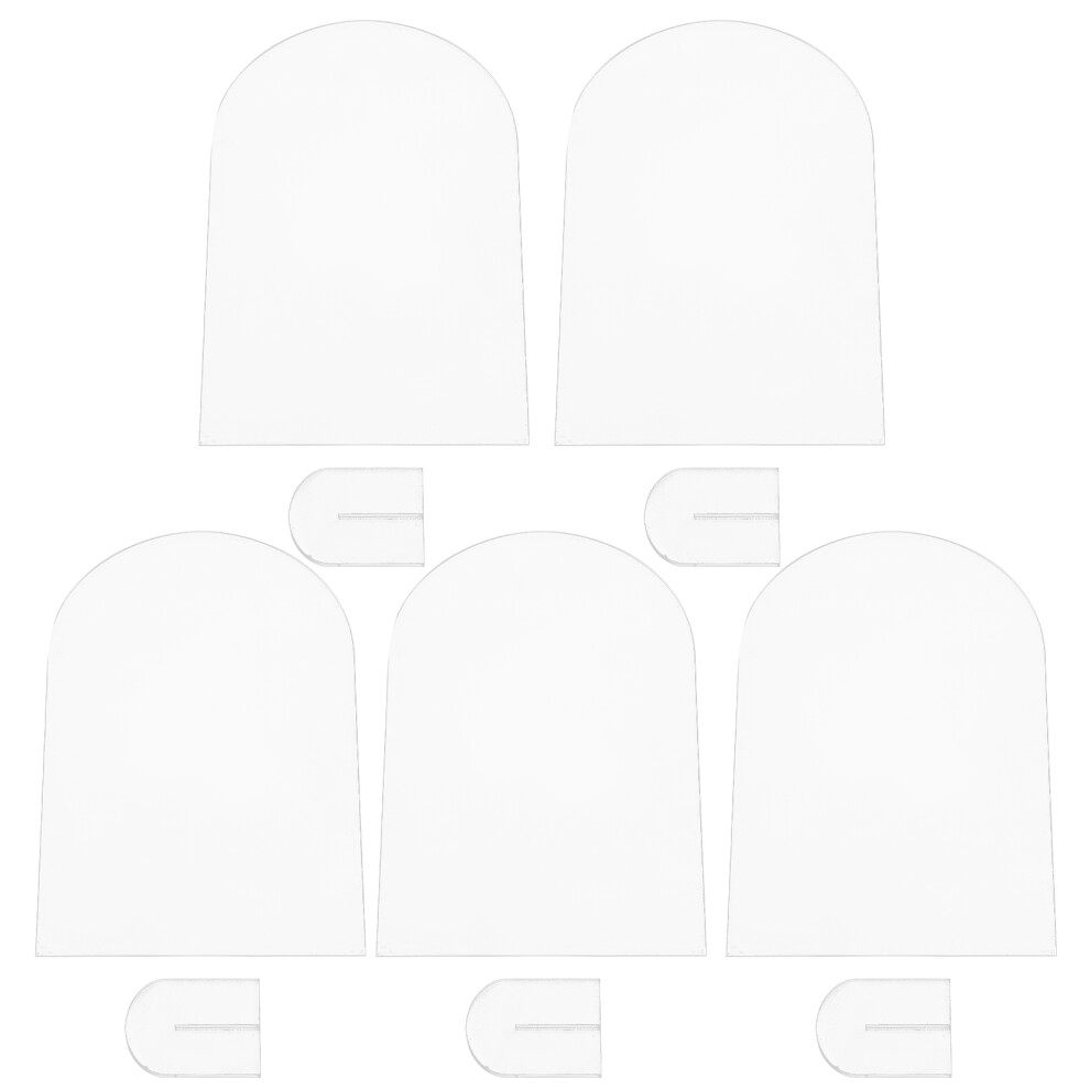 5 Sztuk Przezroczystych Akrylowych Kart Miejsc Na Wesela Z Uchwytem-image