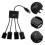 One Set Usb 2.0 4 Port Hub Adapter For Laptop Pc Black 5