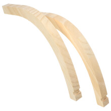 2Pcs Stylish Beige Wood Plant Wall Hangers Hooks for Indoor Use