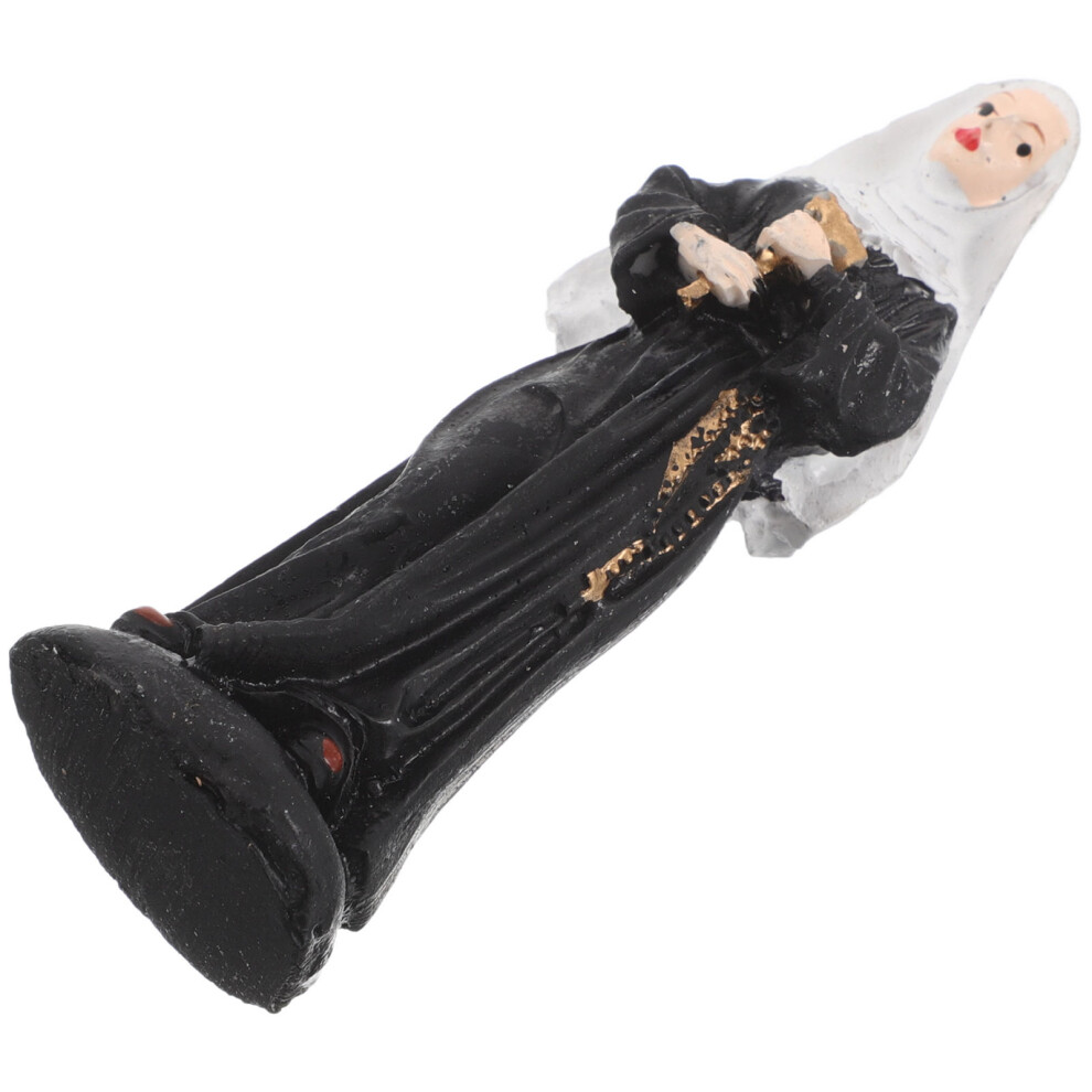 Figurka Zakonnicy, Dziewica Z KrzyżEm, 5 Sztuk, Ozdoba Z ŻYwicy-image