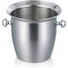 Ice Bucket High Face Value Stainless Steel Portable Barware Champagne Bucket With Tongs 12 x 18 Cm