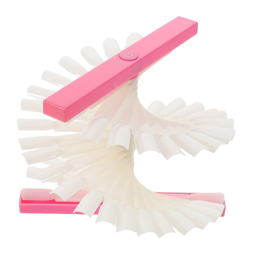 48Farbige Nail Tips Sticks Lack Display Board Übungs Vorlagen