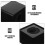 3Pièces Cubes Logo Microphone Noir Polyvalents Pour Enregistrement 7