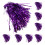 Cheerleading Uitrusting Pompoms Paars 10 1