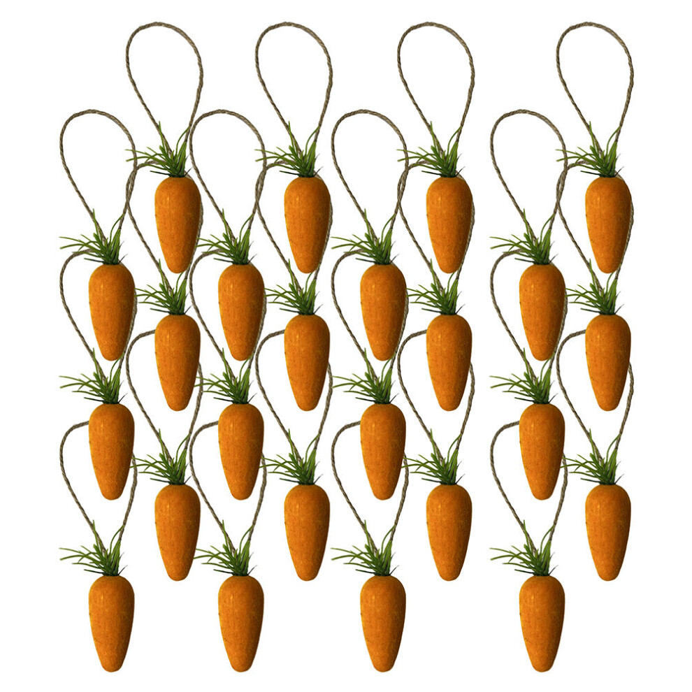 20 Sztuk WisiorkóW W KształCie Marchewki (PomarańCzowe)-image