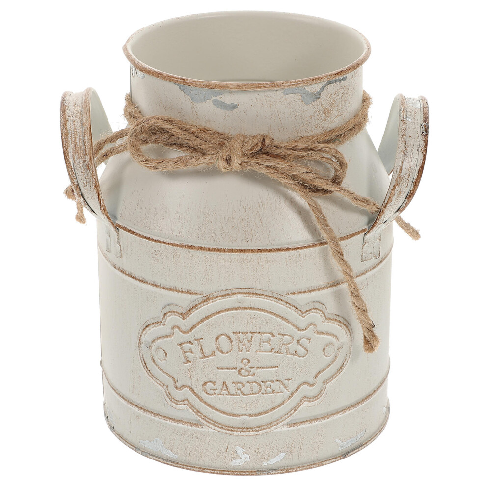 Kwiatowy Kubek Vintage Z ŻElaza, Uchwyt Kwiaty, Dekoracja Do Domu-image