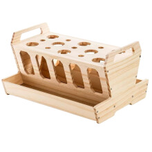 Hay Feeder Large Wooden Hay Rack With Removable Lid For Rabbits, Guinea Pigs And Chinchillas - Hay Holder Feeder
