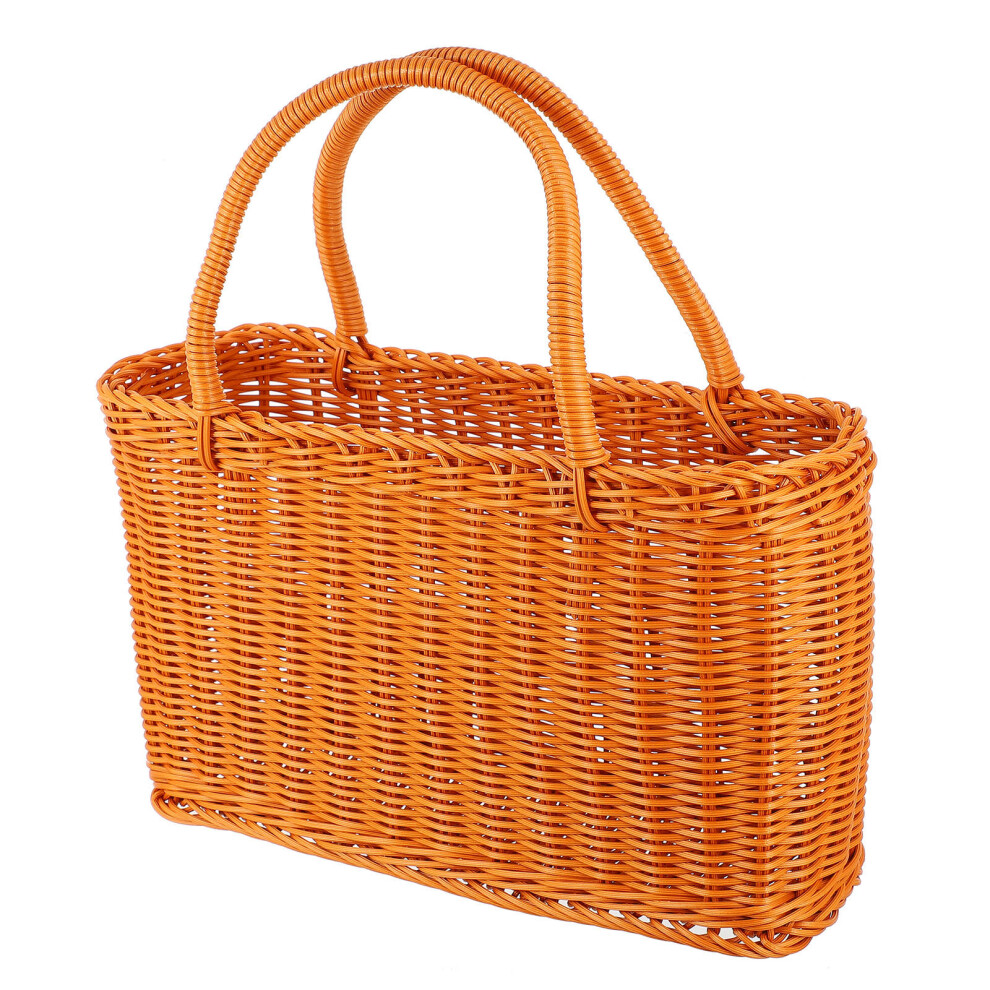 Sztuczny Rattan Plastikowy Koszyk Kwiaty-image