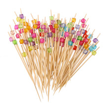 100 Unidades 12 Cm De Cocktail Com Conta Quadrada E Octogonal