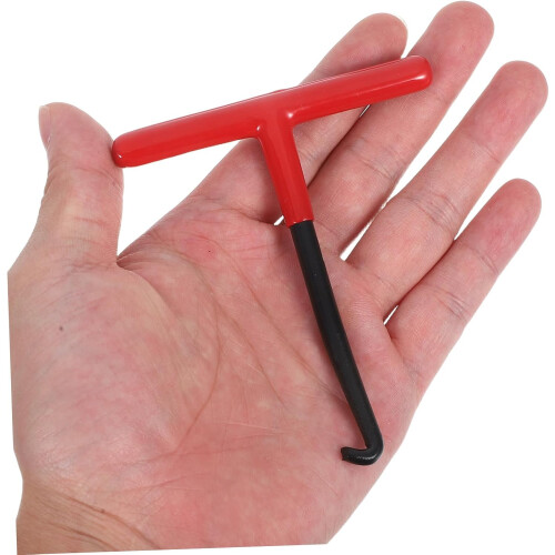 Exhaust Spring Puller Tool T-Handle Hook For Exhaust Pipe Motorcycle Steel Construction Spring Installation And Removal 2