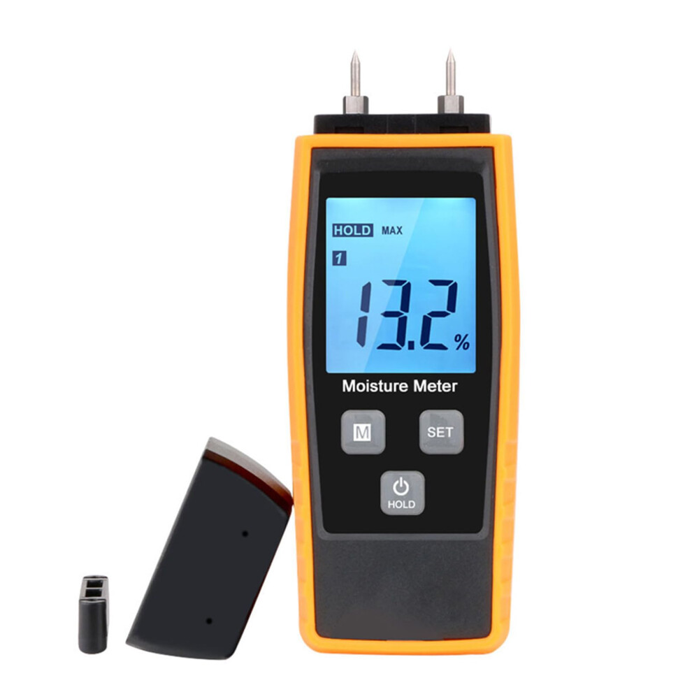 Handheld Wood Tester Meter With Backlit Lcd Digital Moisture Detector For Firewood And Cement Wood Humidity 9393856397280