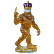 Whiskey Decanter Glass Gorilla Finger Design 750 Ml Funny Rebellious Finger Whiskey Bottle For Home Bar Decor