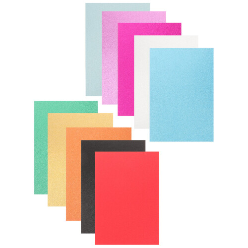 Mlins 10 Bögen Glitzerpapier Karton Für Kinder