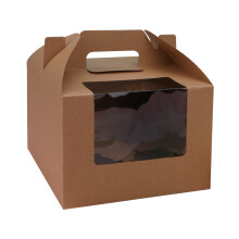 10Stk 4-Hohlräume Papier Muffin Box Für Kuchen