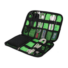 Wasserdichte 2-Lagen USB-Kabeltasche Für Digitale Gadgets