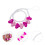 Phone Armband Rosa Perlen 1 Satz 7,1x0,9 7