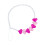 Phone Armband Rosa Perlen 1 Satz 7,1x0,9 8