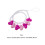Phone Armband Rosa Perlen 1 Satz 7,1x0,9 6