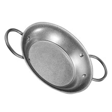 Retro Doppelgriff Paellapfanne Für Meeresfrüchte Hähnchen Nudeln