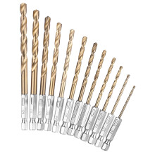 2 Sets Präzisions Hss Bohrer Titanbeschichtet Für Metall Holz Kunststoff