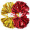 2Stk Cheerleader Pompons, Wiederverwendbare Sportaccessoires 5