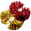 2Stk Cheerleader Pompons, Wiederverwendbare Sportaccessoires 10
