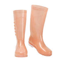 1Paar Dames Regenlaarzen PVC Met Antislipzool Buiten Gebruik