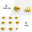 Thumbtack Decoratief Diy Hulpmiddel 60 1,9x1,9x3 Cm 11