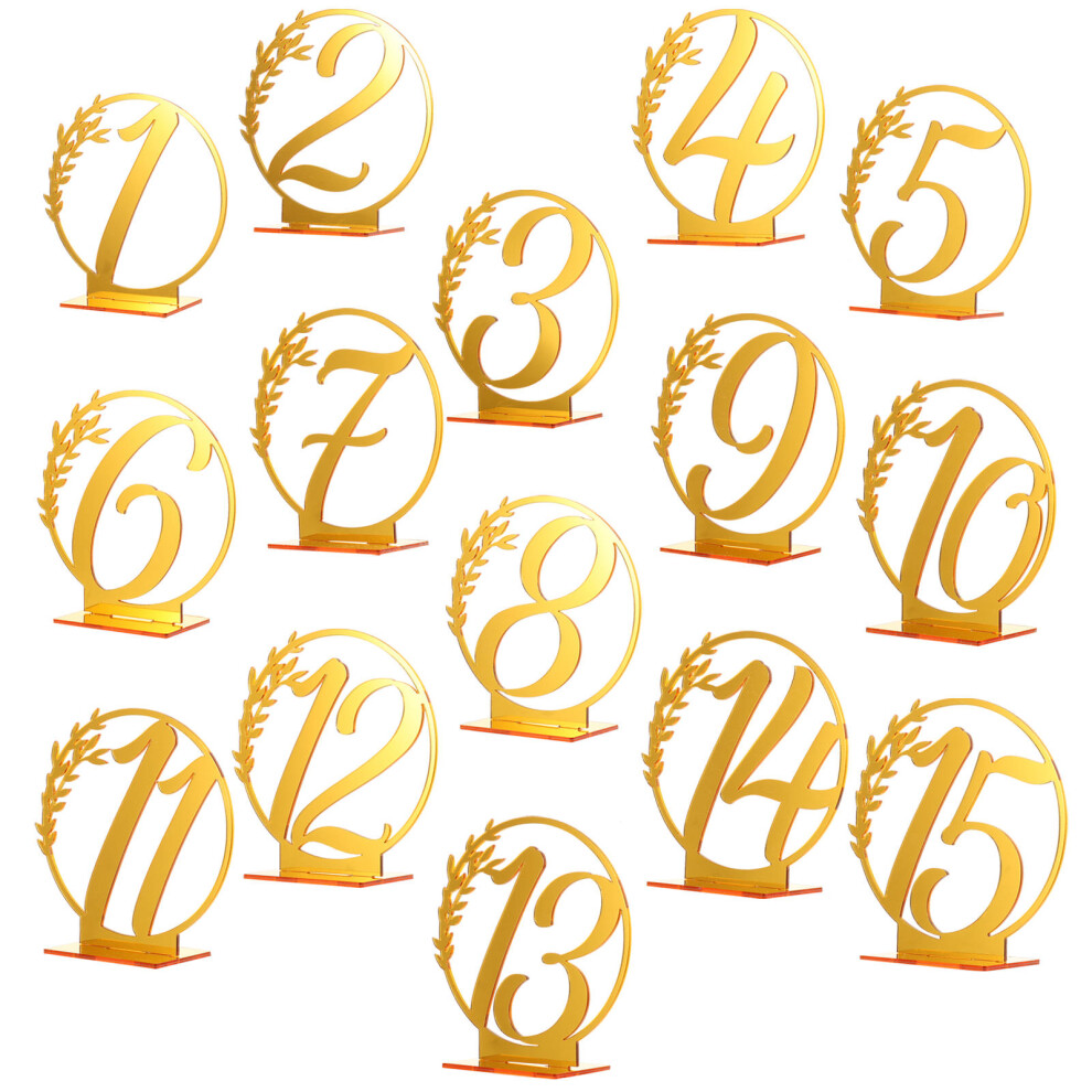 15 Sztuk Stojaki Na Tabliczki Z Numerami Do StołU-image