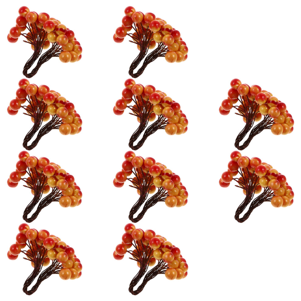 10 WiąZek Sztucznych JagóD Na Atrament Do Dekoracji ŚWięTowych-image