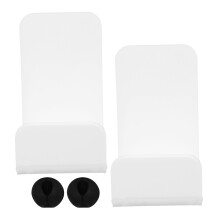 2Sets Muurbevestigde Acryl Hoofdtelefoonhouder Wit
